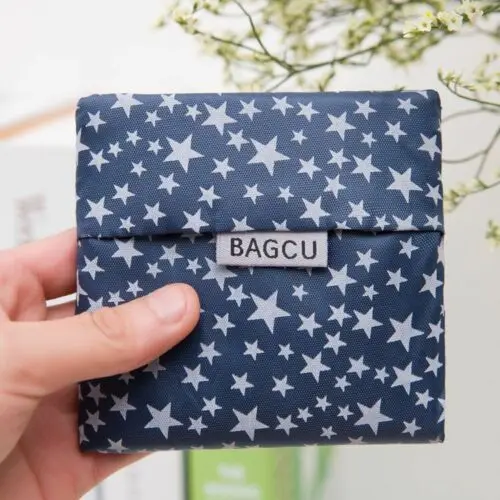 navy blue star Кемпинг путешествия экологичный пикника клубника складные продуктовые сумки для пикника хозяйственная сумка многоразовый пакет для покупок горячая - Цвет: navy blue star