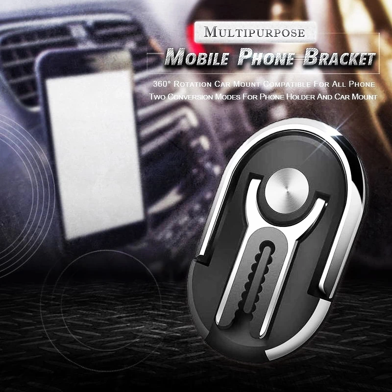Multipurpose Phone Bracket,YALANLE Phone Ring Holder Finger Kickstand Universal Air Vent Car Phone Mount 3 in 1 Mobile Phone Stand 360 Degree Rotation Multiple-Angle Silver Multipurpose Phone Bracket,YALANLE Phone Ring Holder Finger Kickstand Universal Air Vent Car Phone Mount 3 in 1 Mobile Phone Stand 360 Degree Rotation Multiple-Angle Silver