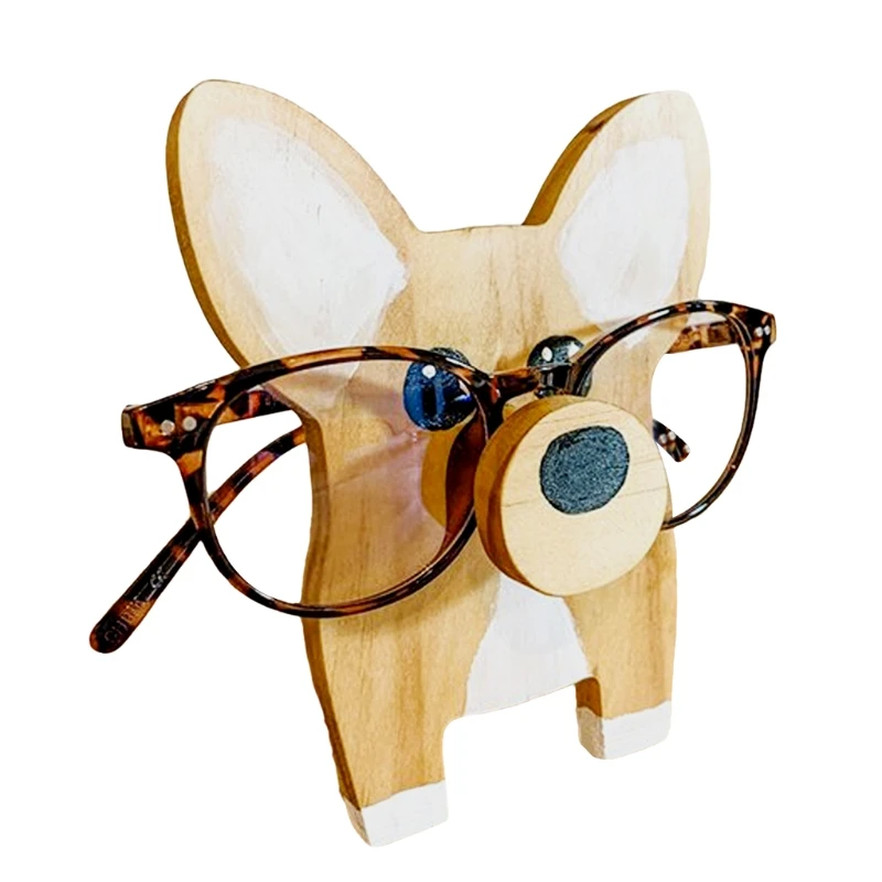 Dog Glasses Stand Christmas Gift Handmade Wooden Spectacle Holder