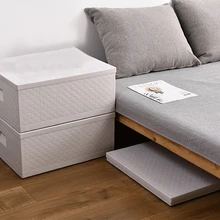 Большая емкость 35Л с крышкой складной дорожный под шкаф студенческий контейнер для одежды контейнер для хранения Ящики Органайзер для спальни