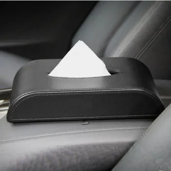 

Universal Leather Car Tissue Box napkin Hanging Paper Boxes holder Box Cover Paper Case black red beige brown car Accessories auto Decoration products