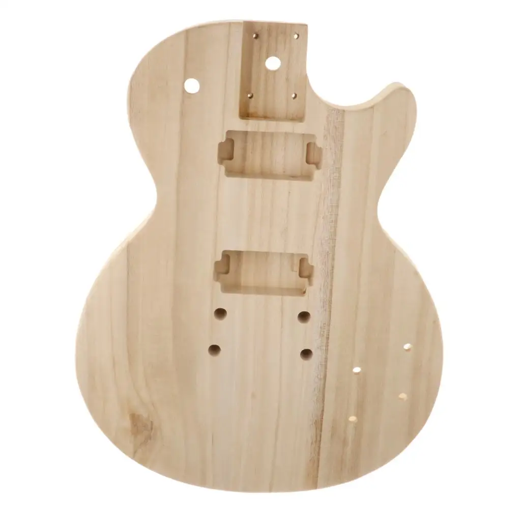 DIY Fine Unfinished Guitar Polished White Body Maple Fits for ST Guitar