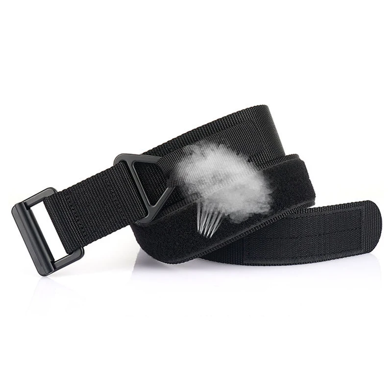 HSSEE 4.3cm Tactical Outdoors Belt for Men Alloy Metal Buckle Military Army Belt Real Nylon Casual Jeans Waistband Male
