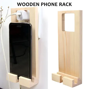 

Mobile Phone Support Wooden Practical Convenient Mobile Phone Rack Mobile Phone Holder Organization Hanger Wall Hanging Office