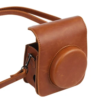 

Camera Bag Retro PU Leather Cover Crossbody Pouch Protective Case Shoulder Strap Dustproof Accessories Casual For Instax Mini 90