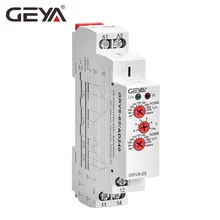 GEYA GRV8-02 Voltage Protection Relay Over-voltage and Under-voltage Protection AC220V DC12V DC48V Relay Control Voltage control and protection in low voltage distribution grid