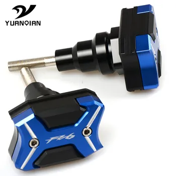 

With "FZ6" Logo Motor Frame Crash Pads Engine Case Sliders Protector Motorcycle Falling Protector New For Yamaha FZ6 2006-2017