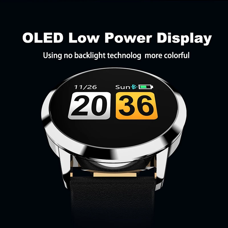Смарт-часы Timewolf Q8, OLED, цветной экран, умные часы для женщин, модный фитнес-трекер, монитор сердечного ритма для Android, Apple Phone