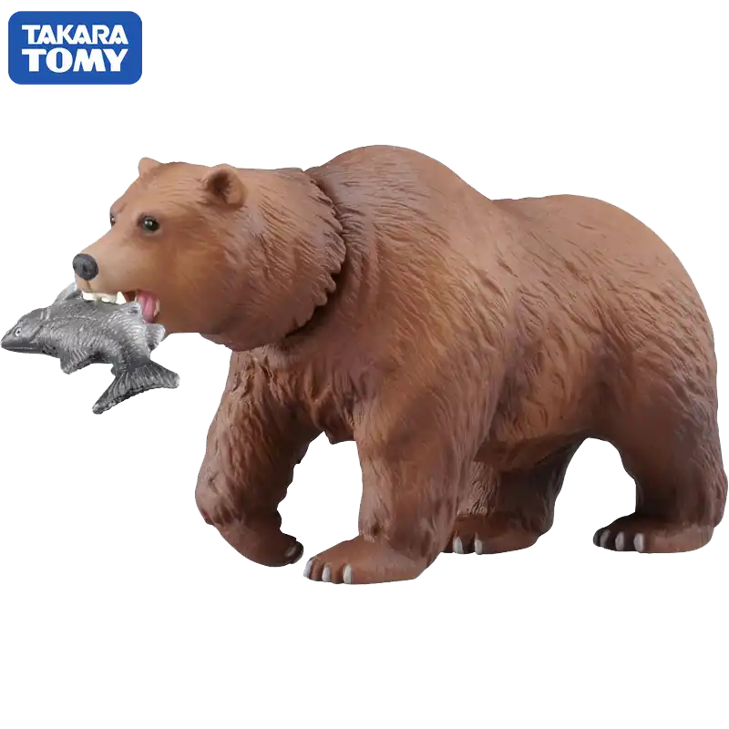 タカラトミー動物モデル図modeldecorations子供のギフトシミュレーションおもちゃ子認知野生動物グリズリー熊 Null Aliexpress