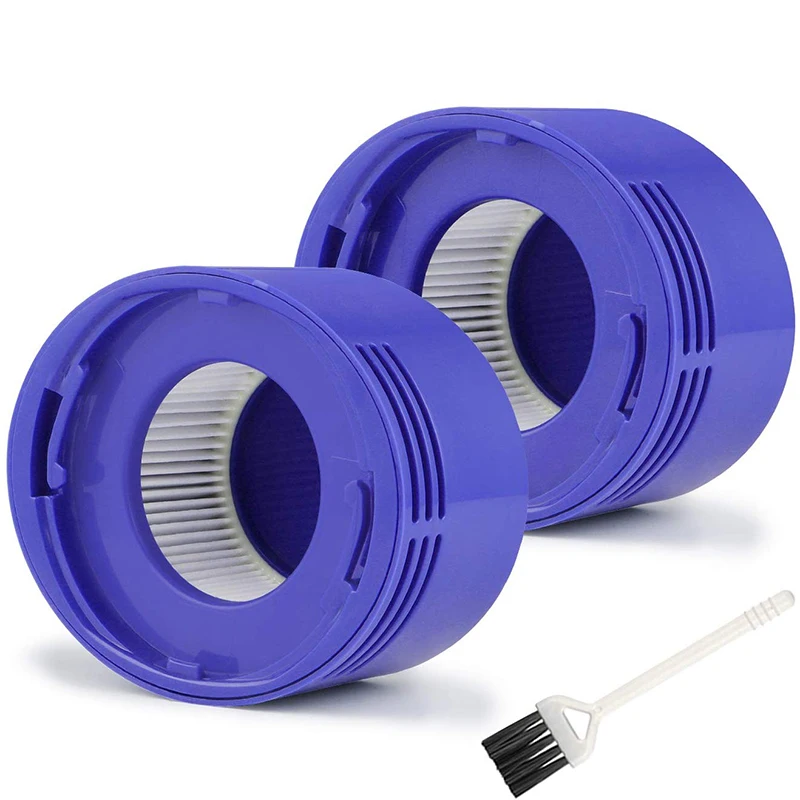 

2 Vacuum HEPA Post-Filter Kits for Dyson V7 V8 Vacuum Cleaner, Replacement Filter with Cleaning Brush