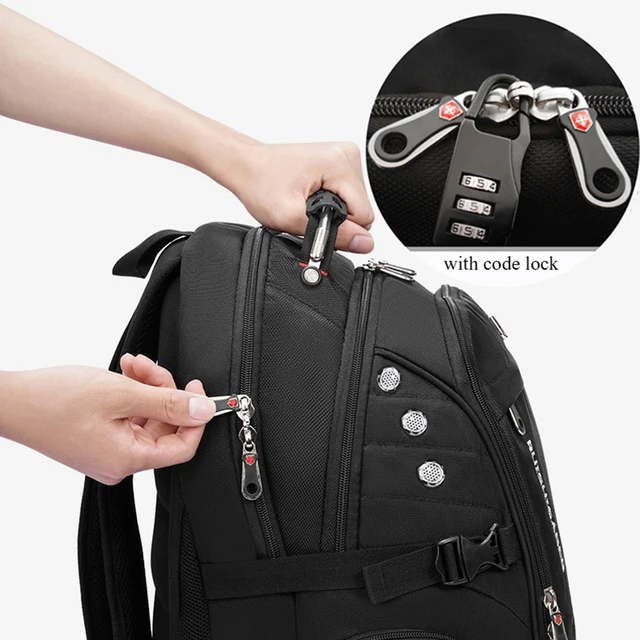 Waterproof 17 Inch Laptop Backpack Men USB Charging Travel Backpack Women Oxford Rucksack Male Vintage School Bag Mochila 2