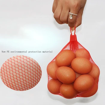 

Thicke Plastic Mesh Bag Supermarket Vegetable Fruit Nylon Woven Mesh Pocket Food Storage Packaging Organizer Gardening Network