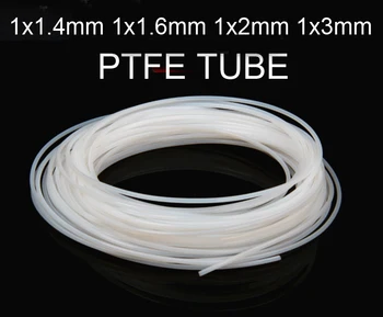 

1mm id 1.4mm 1.6mm 2mm 3mm od Ptfe tube teflon F4 hose polytetrafluoroethylene tubing acid base Oil resistant corrosion pipe 3d
