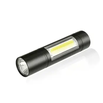 

Portable Mini Led Flashlight Torch XPE+COB Adjustable 3 Modes Super Bright Portable Flashlight Super Bright Flashlight