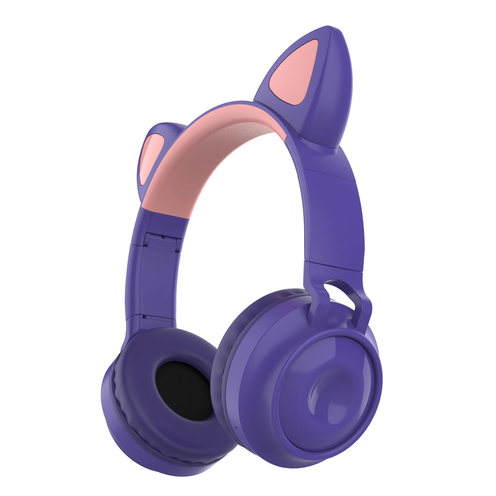 New fantasy elf LED Cat Ear Headphones Bluetooth 5 0 Young People Kids Stereo gamingHeadset Support TF Card 3 5mm Plug With Mic