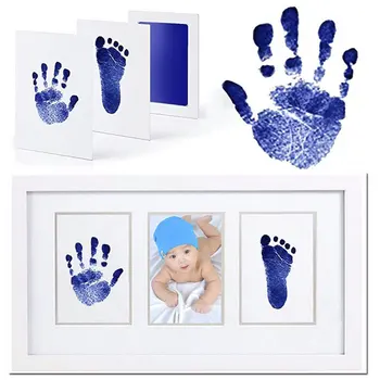 

Baby Handprint Footprint Ink Pads Kids Reusable Non-Toxic Safe Print Stamp Family Memory Maker Shower Gift For Baby Pets