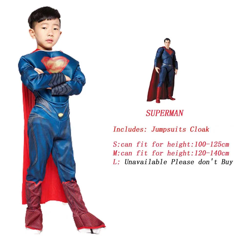 Super Spider Hero Iron Man Muscle Version Children Cosplay Costume Drama Stage Performance Clothing Children's Gift Halloween