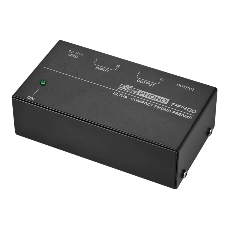 Уколов ультракомпактный Phono Предварительный усилитель с Rca 1/4 дюйма ТРС интерфейсы предварительно фонокорректором(штепсельная Вилка европейского стандарта