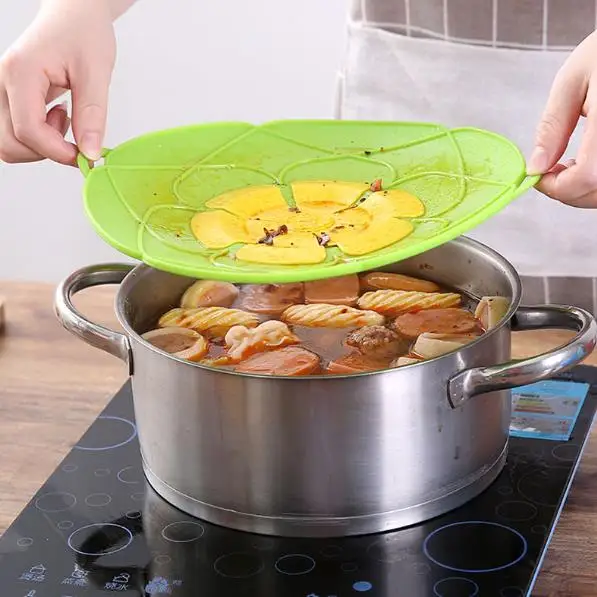 

Silicone lid Spill Stopper Cover For Pot Pan Kitchen Accessories Cooking Tools Flower Cookware Home Kitchen Accessories Gadgets