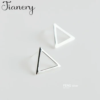 

JIANERY New Silver Color Triangle Earrings For Women Bohemian Earring 2019 Female Fashion Jewelry