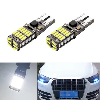 

2x Car LED Bulbs T10 LED W5W 168 Turn Signal Auto Clearance Lights 12V License Plate Light Trunk Lamp White 4014 26SMD