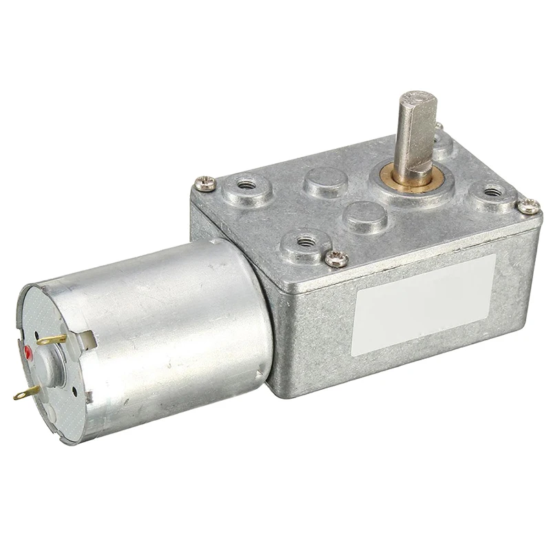 

12V 12rpm DC JGY370 Worm Turbo Gear Motor Right Angle Gear Motor Metal Gearbox