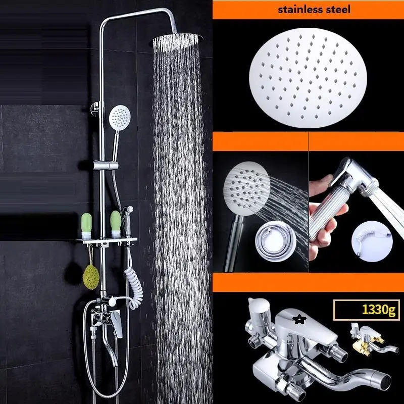Salle De Bain Douche Painel Duschset Duschsystem Regadera Dusche Eletrico Chuveiro Do Banheiro Ducha Bathroom Shower System - Цвет: MODEL L