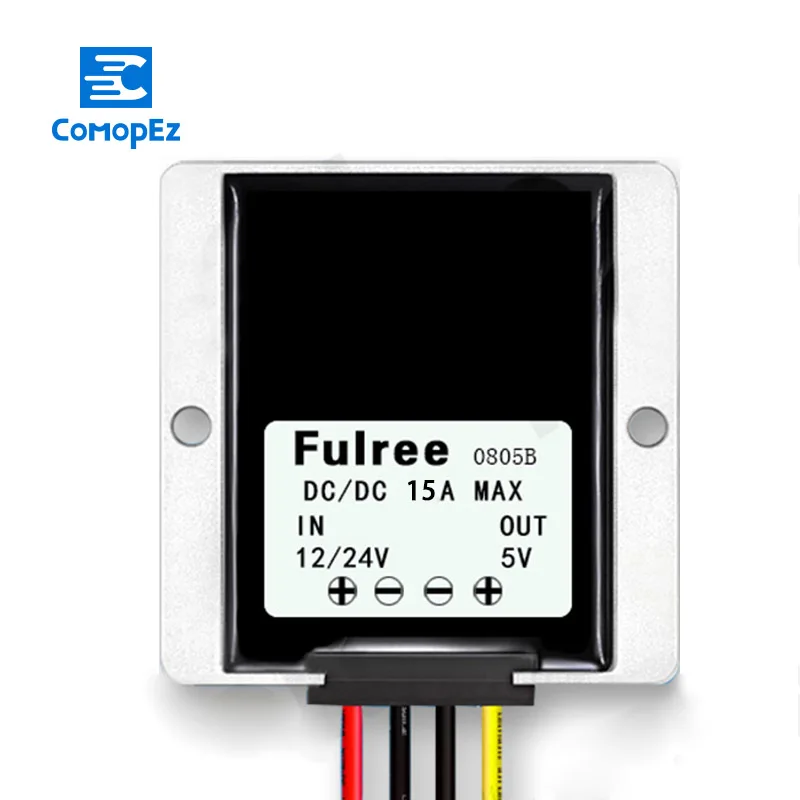 12 V-24 V to 5V 3A 5A 8A 10A 15A 20A 30A DC понижающий преобразователь модуль понижающий стабилизатор Напряжение Мощность DC преобразователь для автомобилей на солнечной батарее - Цвет: 12-24V to 5V 15A