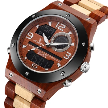 

Sandalwood WOOD Watch Men Fashion Style Men Quartz Watches Wooden Date Display Digital Waterproof Wristwatch Male Brown Reloj