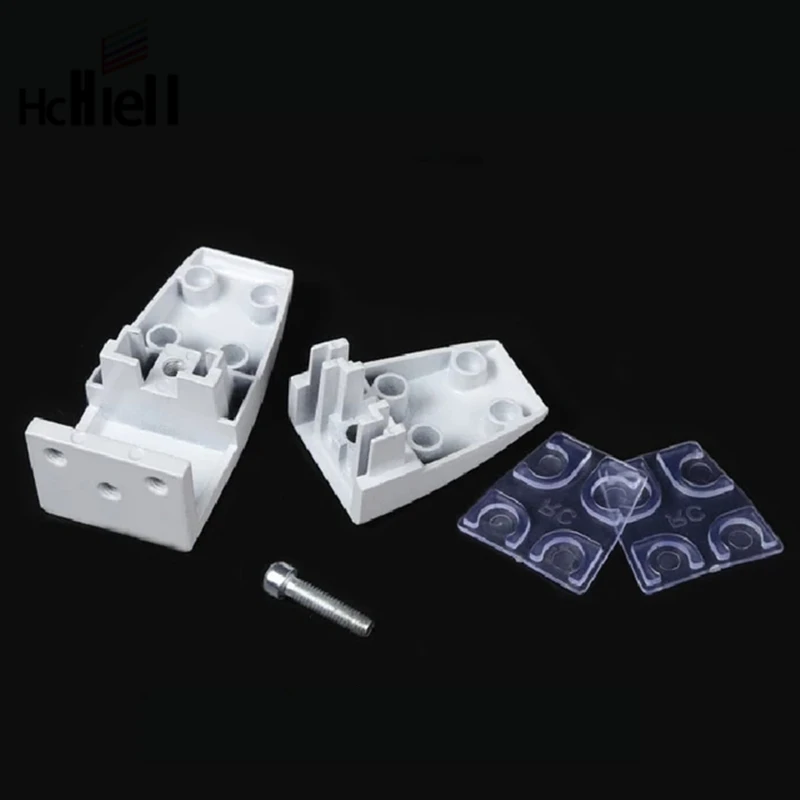 Silver Aluminum Alloy Clips Adjustable Office Screen Clapboard Glass Shelf Clamp Bracket Holder