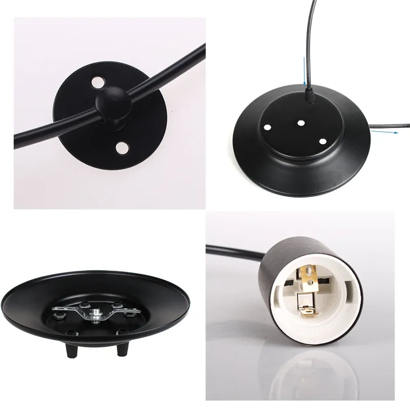 DIY Spider Chandelier Industrial Pendant Lights E27 Modern Ceiling Hanging Lamp Dinning Living Room Courtyard Lighting Fixture