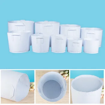 

New Round Plant Grow Bag Fabric Pot Plant Pouch Root Container Cultivation Planting Grow Bag Garden Supplies 10pcs