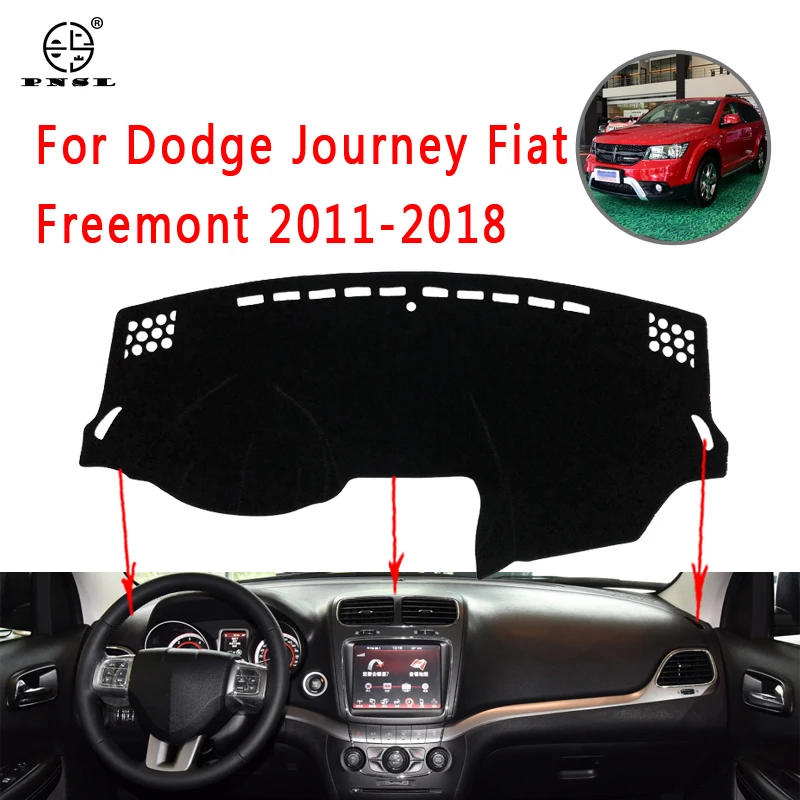 PNSL коврик для приборной панели автомобиля Dodge journey Fiat Freemont 2011 2018 Защита от солнца