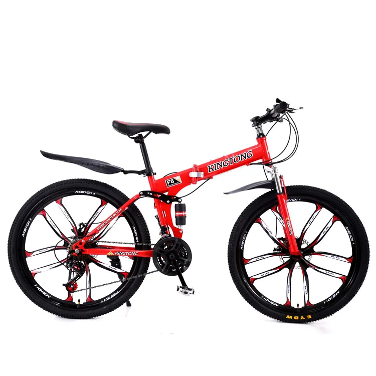 KINGTONG Double disc brake 21/24/27 Speed Mountain Bike 24/26inch Fat Tire Bikes Shock Absorbers Bicycle Free Delivery Snow Bike
