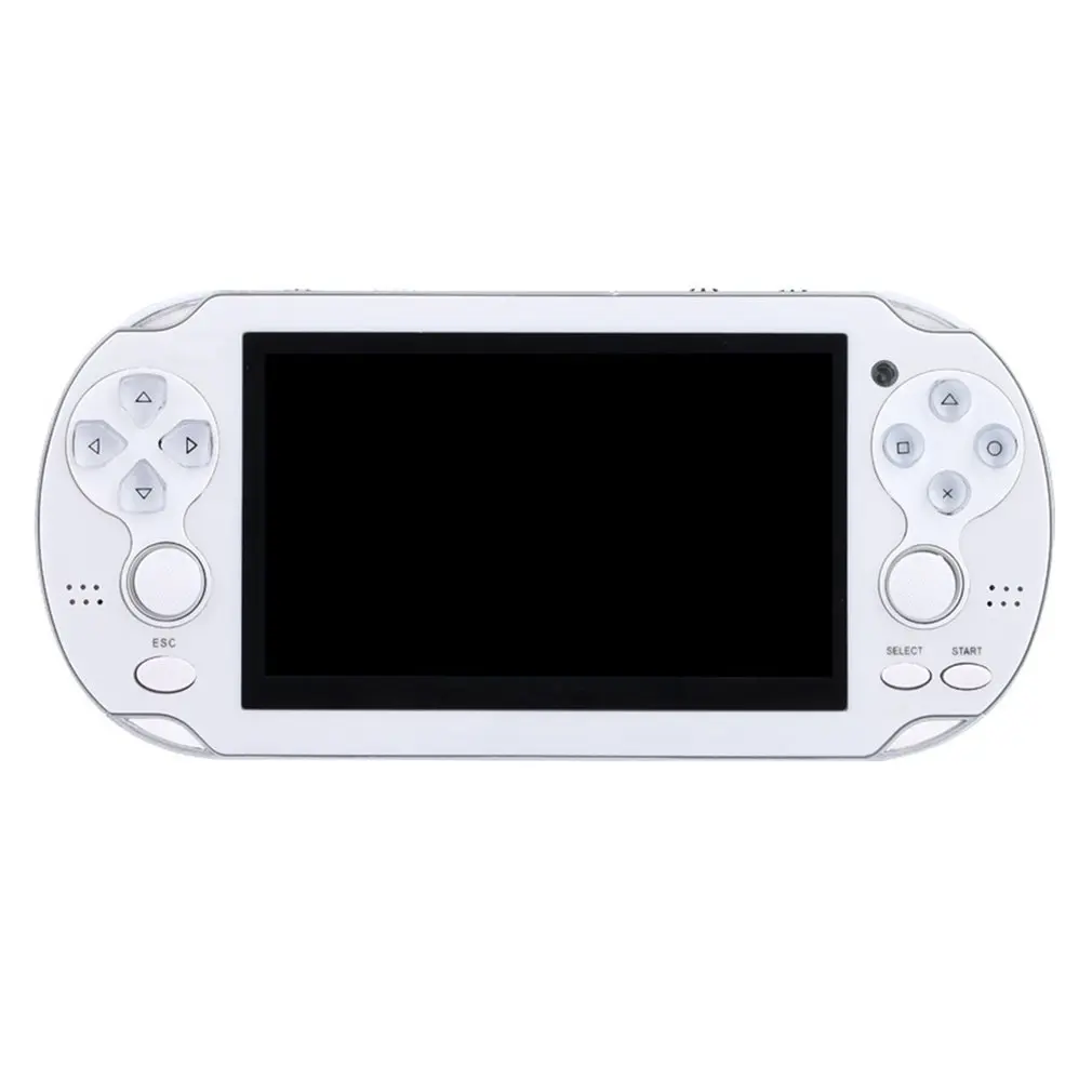 Видео Игровая приставка X6 для psp игры ручной Ретро игры 4,3 дюймов экран Mp4 плеер Игры Поддержка камеры, видео, электронной книги - Цвет: white