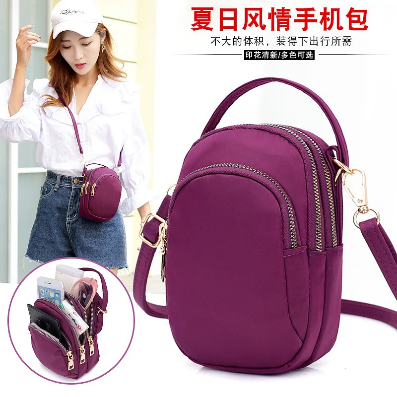 

2019 New Style Mini Music Mobile Phone One-Shoulder Oblique Small Cloth Bag Mom Casual Change Key