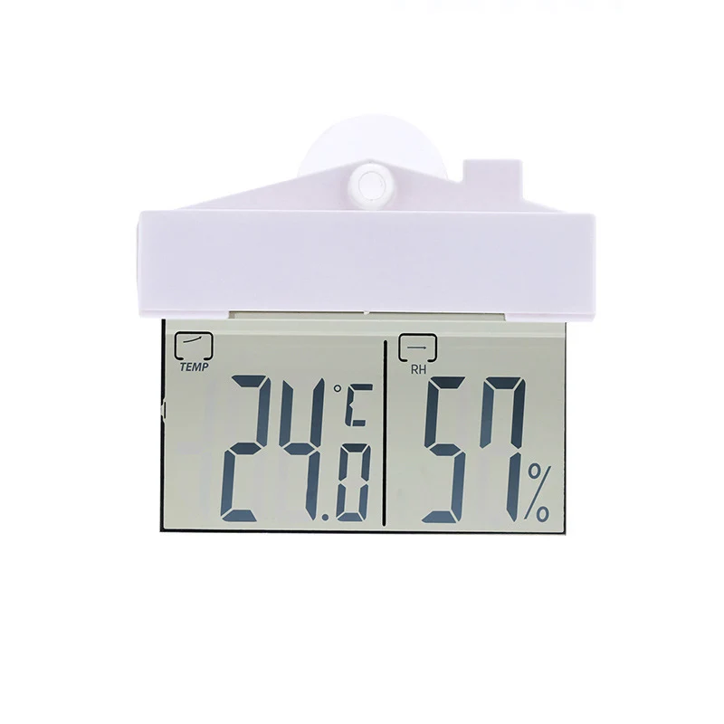 1 шт. цифровой термометр на присоске, гигрометр, бытовой многофункциональный электронный гигрометр, цифровые измерители для помещений