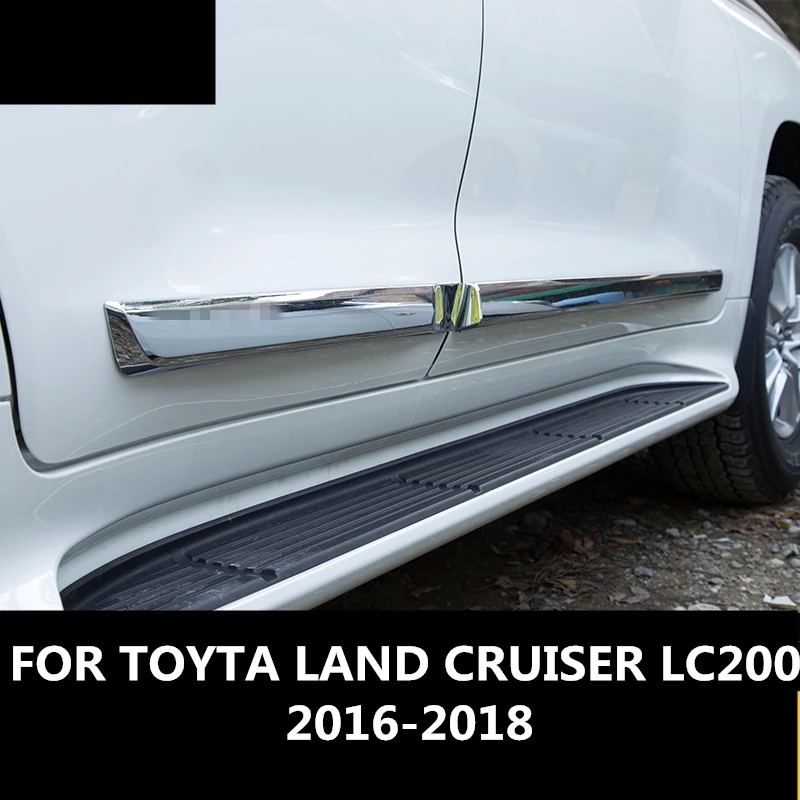 FOR TOYTA LAND CRUISER LC200 2016-2018 Universal Door Side Protector Bumper Strips Decal Decorative Anti-Collision Bar Paste | Автомобили