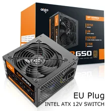Aigo 650W fuente de alimentación para ordenador ATX mini psu itx 80 plus bronce Enchufe europeo Active Flex ITX fuente de alimentación de 12V para ordenador fonte atx fonte pc fuente de poder pc alimentatore pc(China)