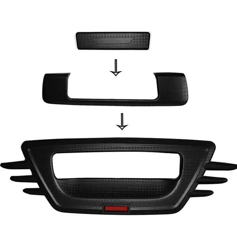 Аксессуары для автомобиля и внешнего освещения хромированный стильный черный