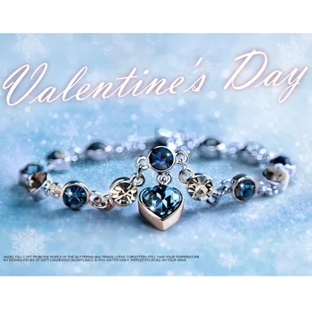 

Girls Crystal Bracelet Australia, Ocean Heart Love Heart Shaped Bracelet, Cz Heart Friendship Brac