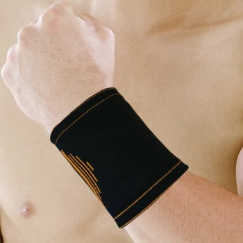 

2019 Wristband Knitted Sports Wrist Support Brace Wraps Injury Protective Wrist Guards Cycling Basketball Volleyball Fitness Gym