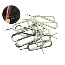 Pino universal do cortador do pino da remoção do cartão do sim de 10 pces que ejeta a agulha da remoção para o iphone xiaomi samsung galaxy cartão bandeja pino