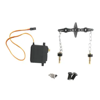 

RC Boat Servo With Swing Arm and Chain for Flytec V007 Fishing Bait Boats 19QF