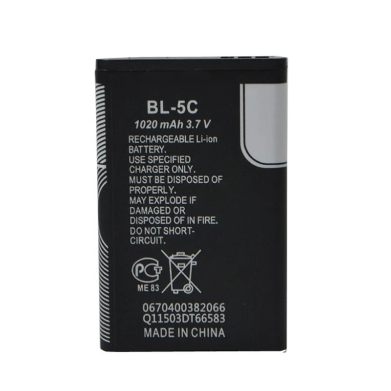 Аккумулятор BL5C BL 5C для Nokia 1020 1112 1208 1600 2610 n70 n71 2 шт.|Аккумуляторы мобильных
