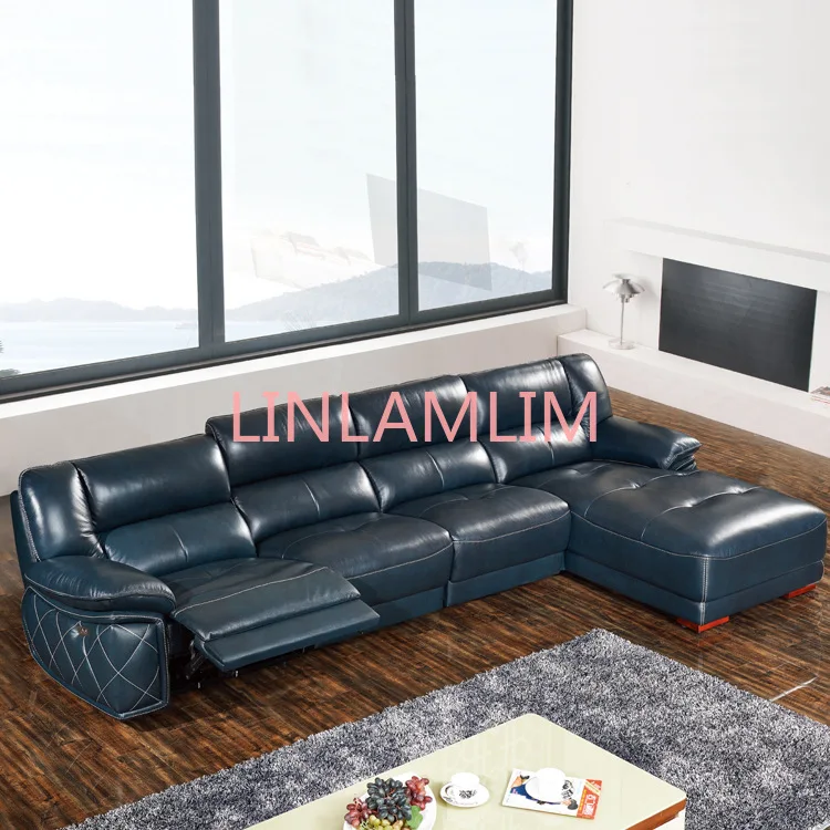 

Living Room Sofa set corner sofa L real genuine cow leather sectional sofas recliner modern muebles de sala moveis para casa