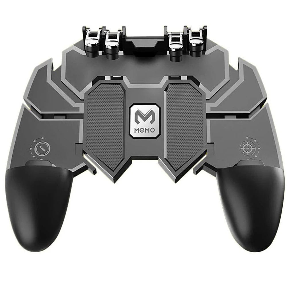 

Mobile Gamepad Controller AK66 Six Finger PUBG Buttons Android IOS L1 R1 Fire Button Trigger Controller gatilho pubg
