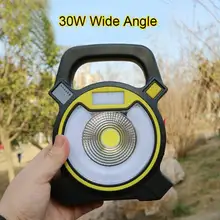 Портативная походная лампа, тент, Ночной светильник, вес COB, точечный светильник, 1200 мА/ч, USB Перезаряжаемый прожектор, светильник для дома, наружного туризма