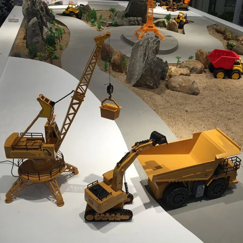 Rc пульт дистанционного управления имитационный кран строительные игрушки