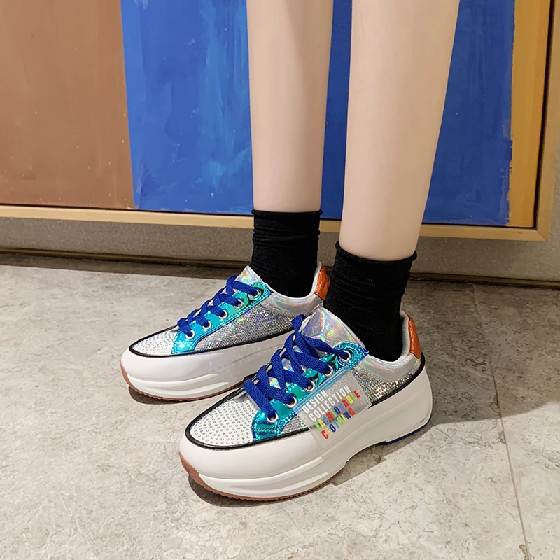 pointed toe platform sneakers
